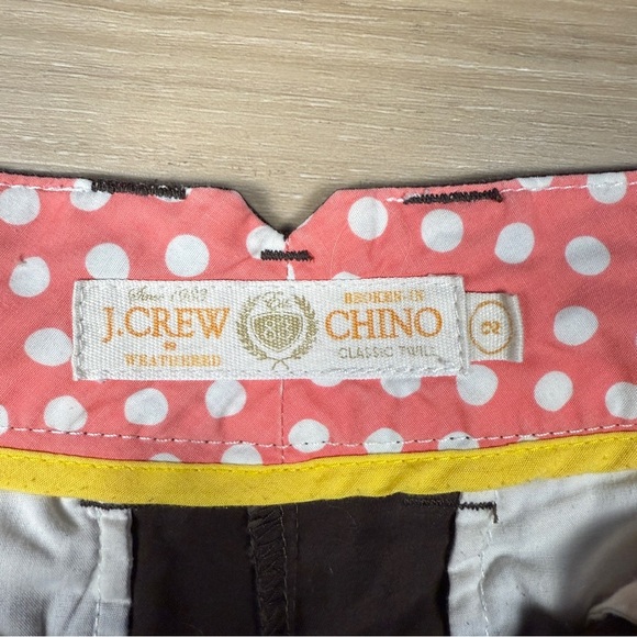 J. Crew Brown Lightweight Chino Shorts, Size 2 - Picture 3 of 5